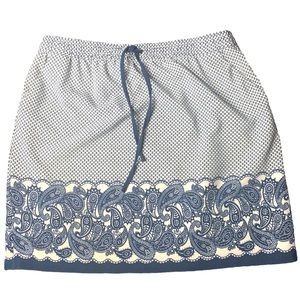 LUCY & LAUREL Anthropologie Paisley Printed Skirt with Pockets size M